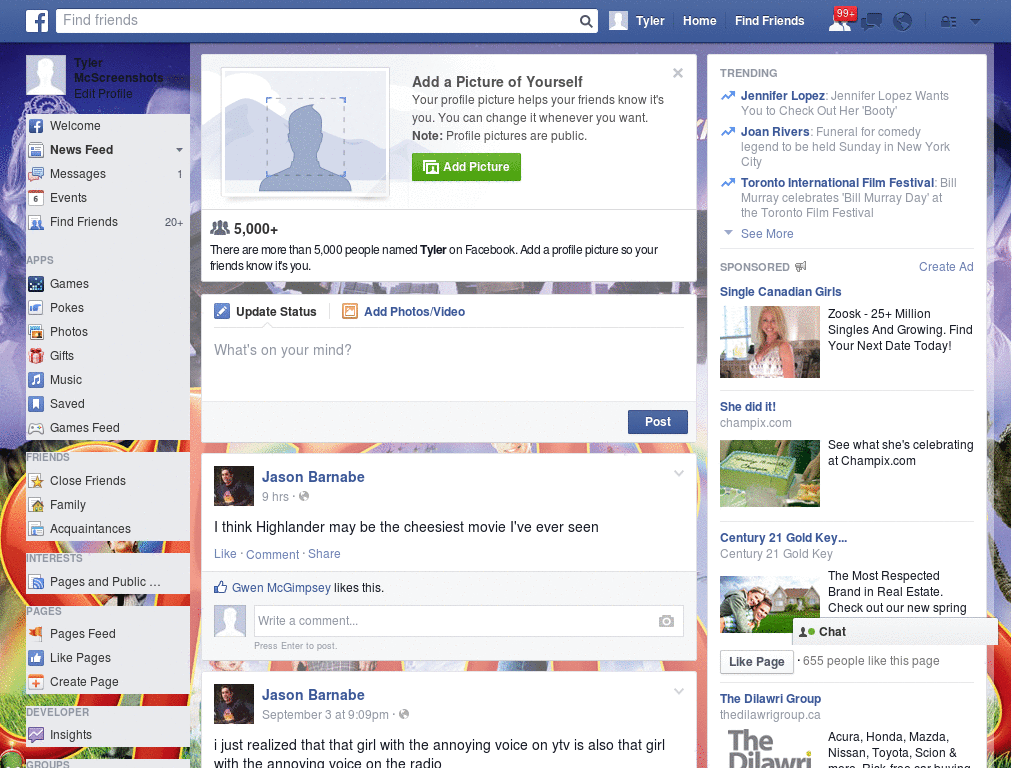 Enjoy Facebook Skin (610)