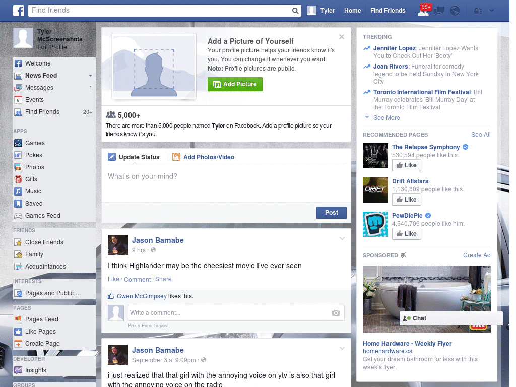 Enjoy Facebook Skin (611)