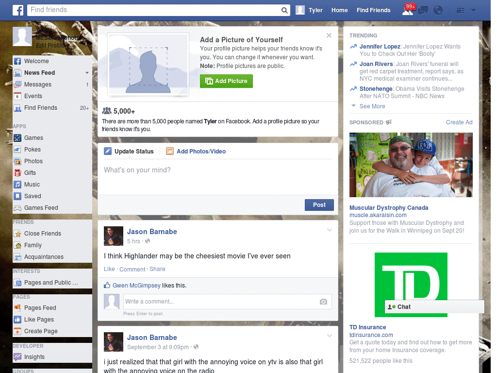 Simple Facebook Skin (640)
