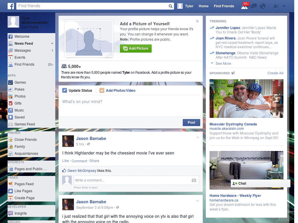 Nice Facebook Skin (644)