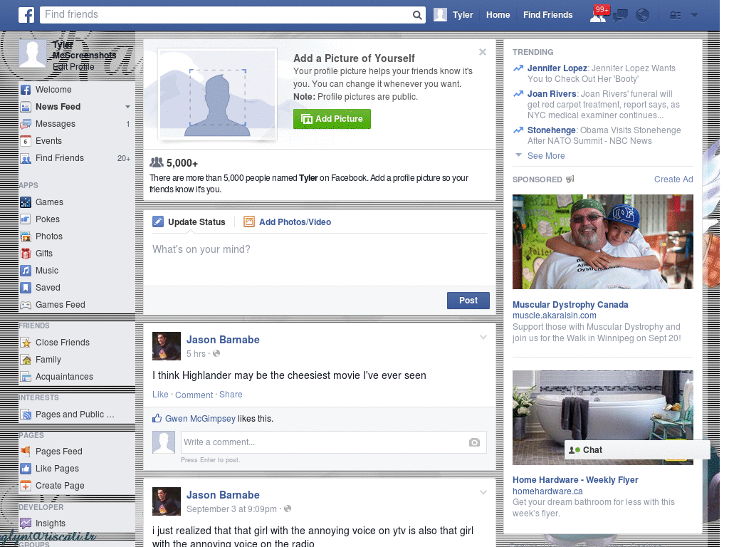 Nice Facebook Skin (665)
