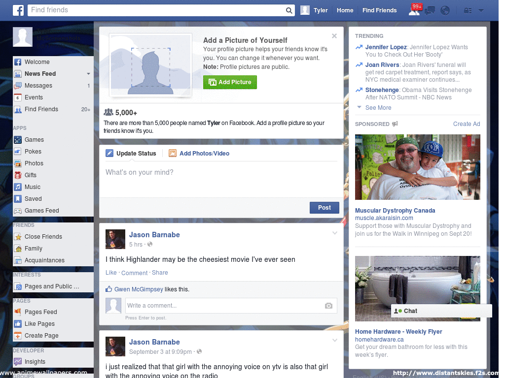 Beautiful Facebook Skin (671)