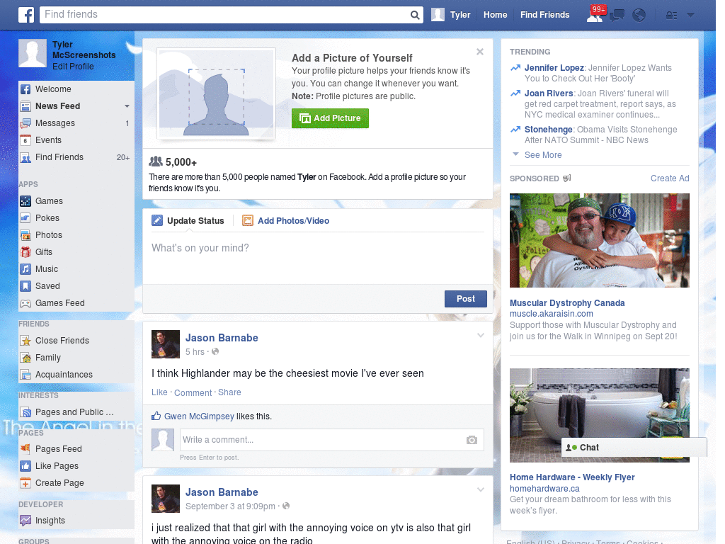 Nice Facebook Skin (674)