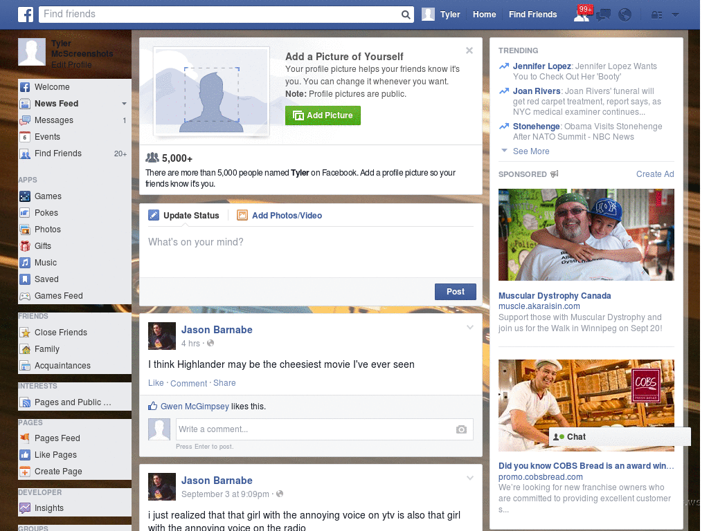 Wow Facebook Skin (745)