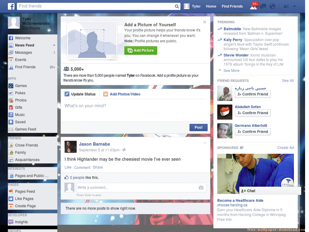 Smart Facebook Skin (760)