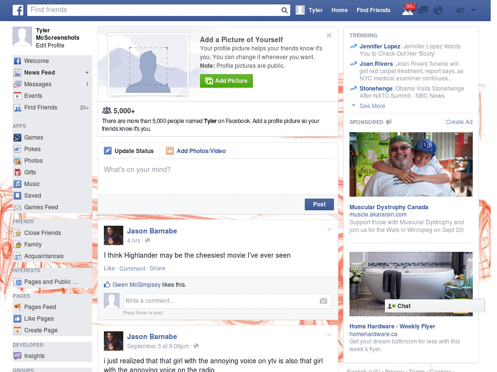Simple Facebook Skin (774)