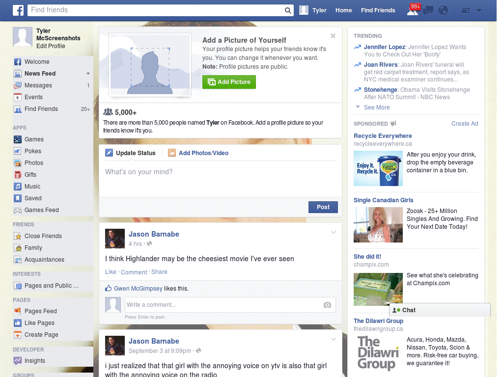 Enjoy Facebook Skin (807)