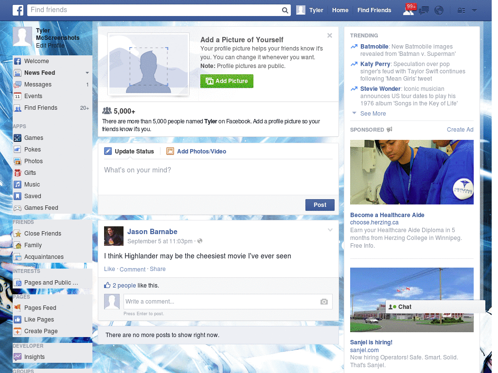 Excelent Facebook Skin (813)