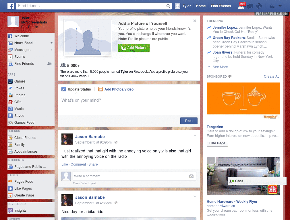 Transparant Facebook Skin (820)