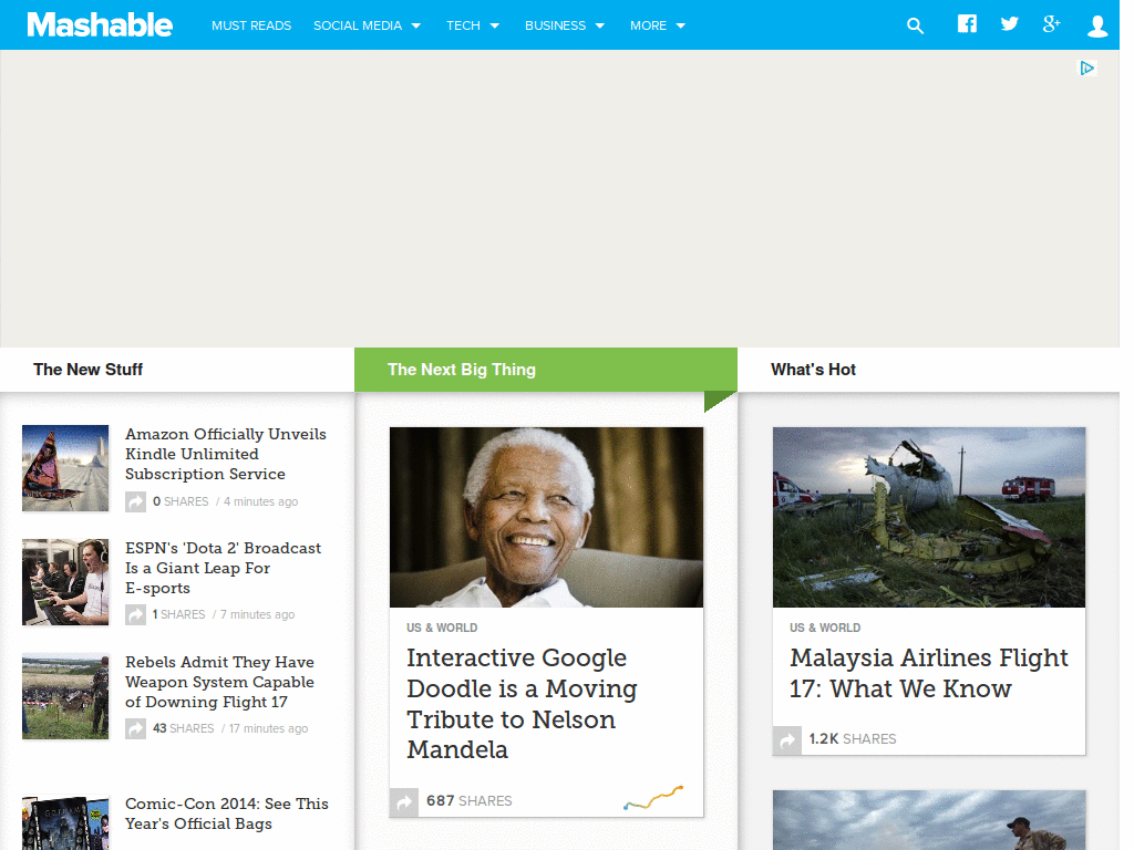 Remove ads from Mashable.com