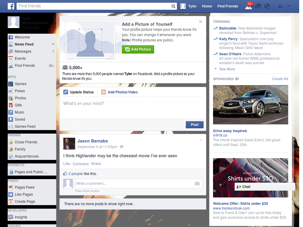 Simple Facebook Skin (829)