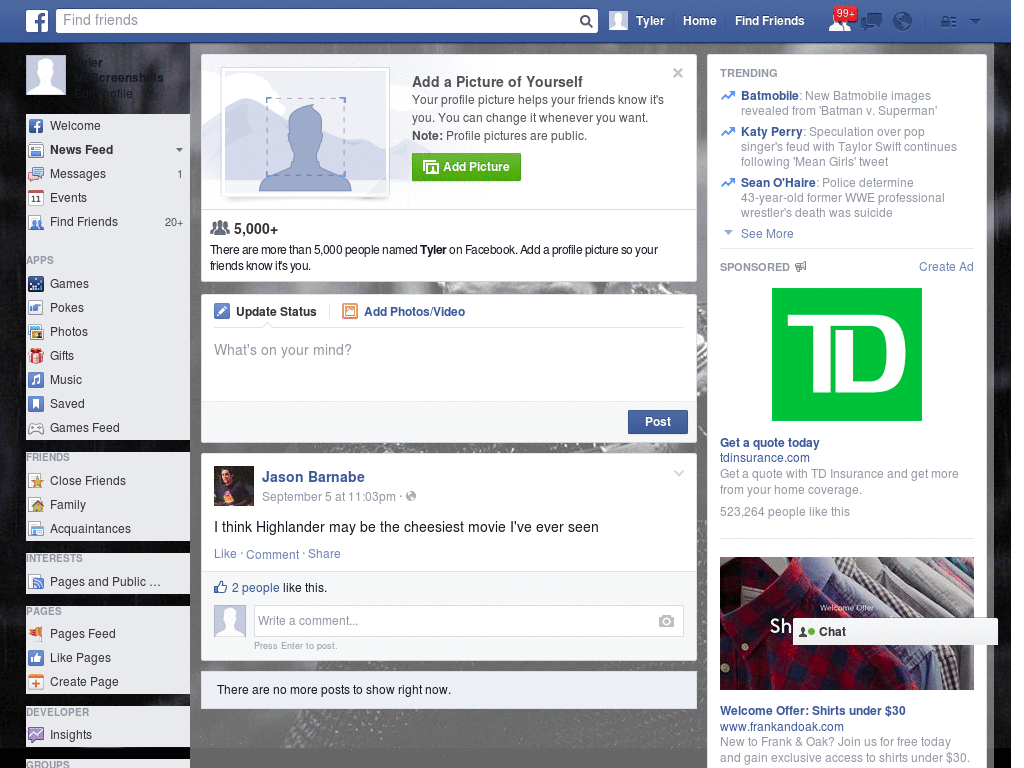Nice Facebook Skin (834)