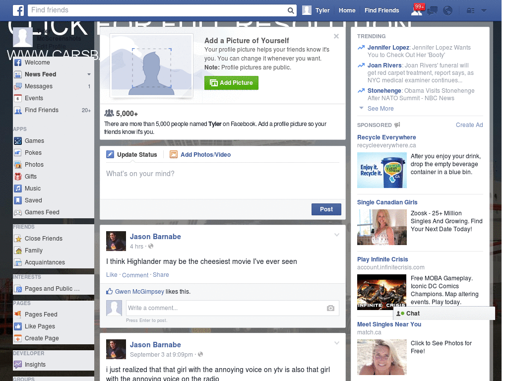 Excelent Facebook Skin (843)