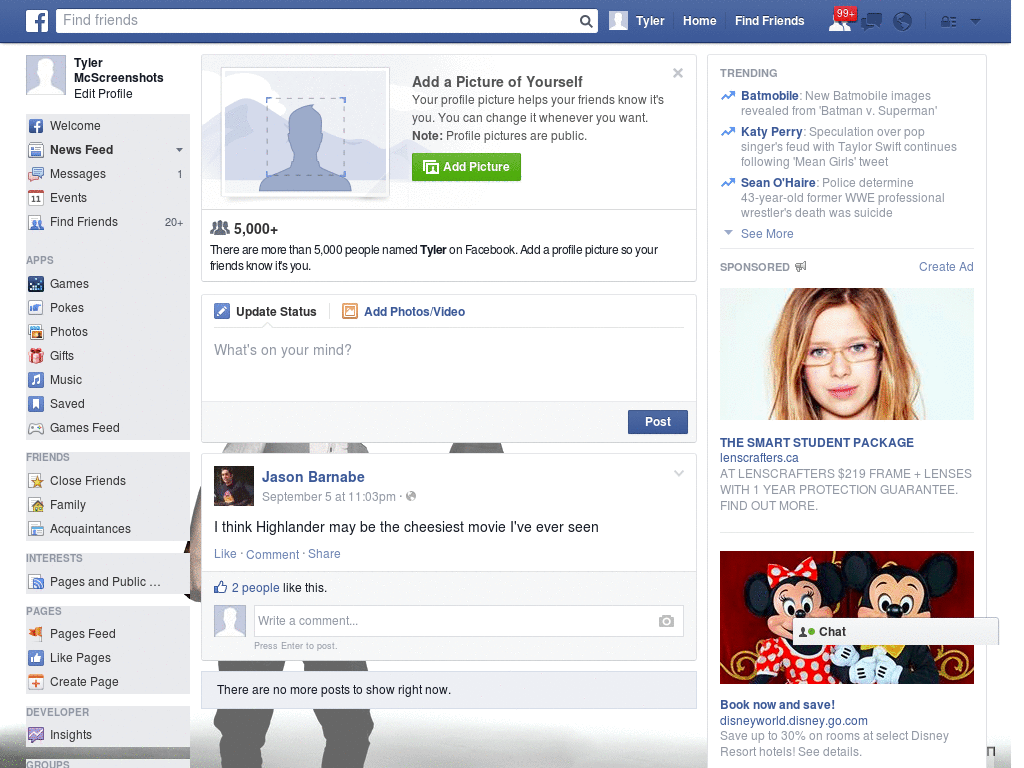 Wow Facebook Skin (850)