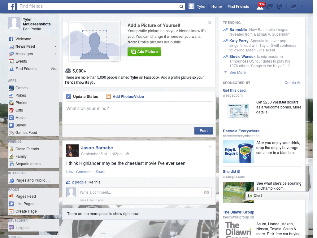 Extraordinary Facebook Skin (875)