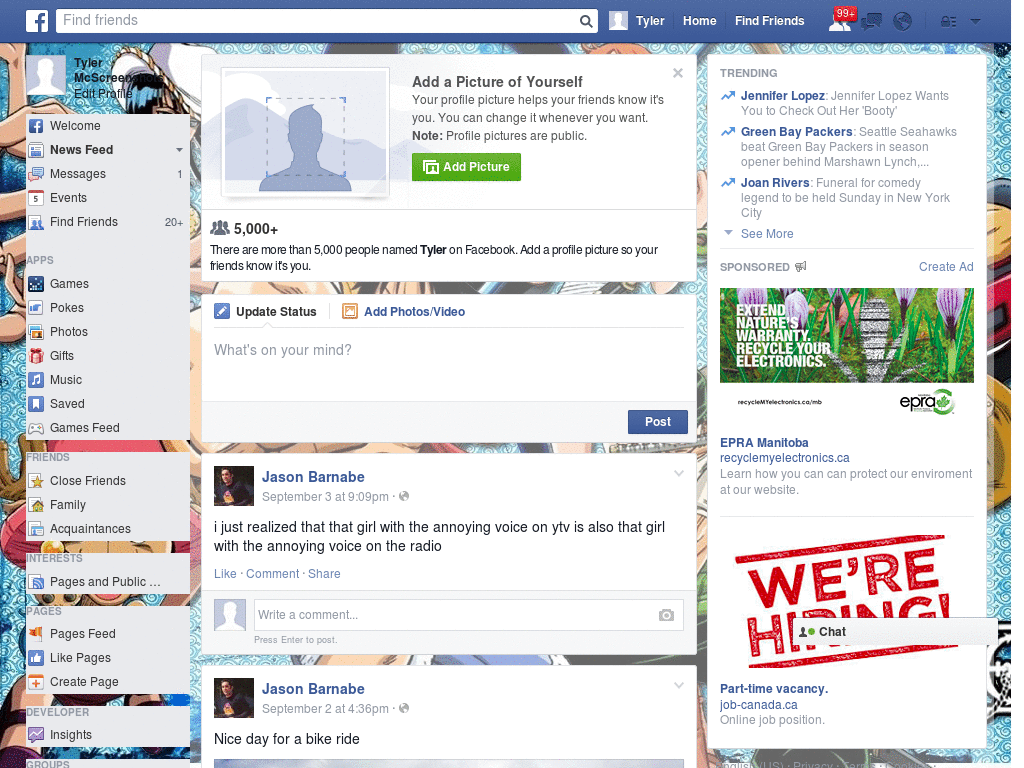 Owesome Facebook Skin (885)