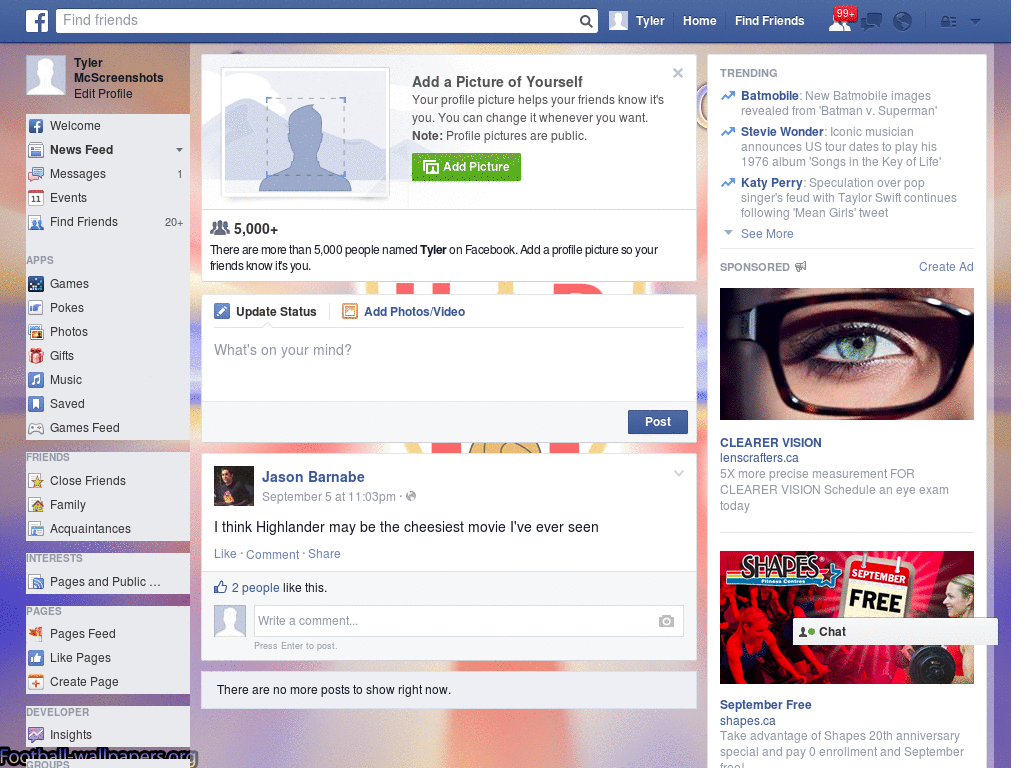 Excelent Facebook Skin (888)