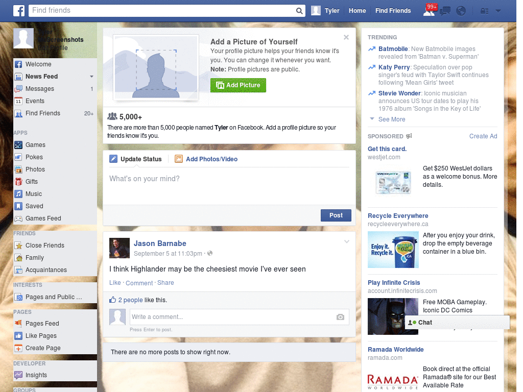 Wow Facebook Skin (892)