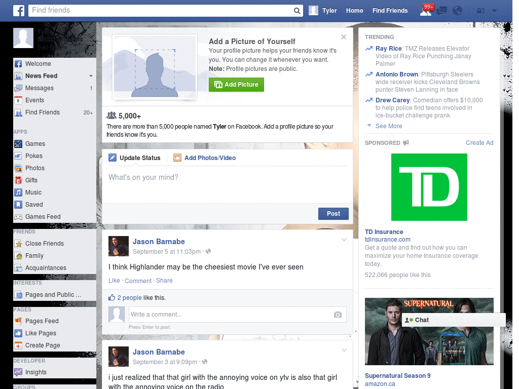 Simple Facebook Skin (908)