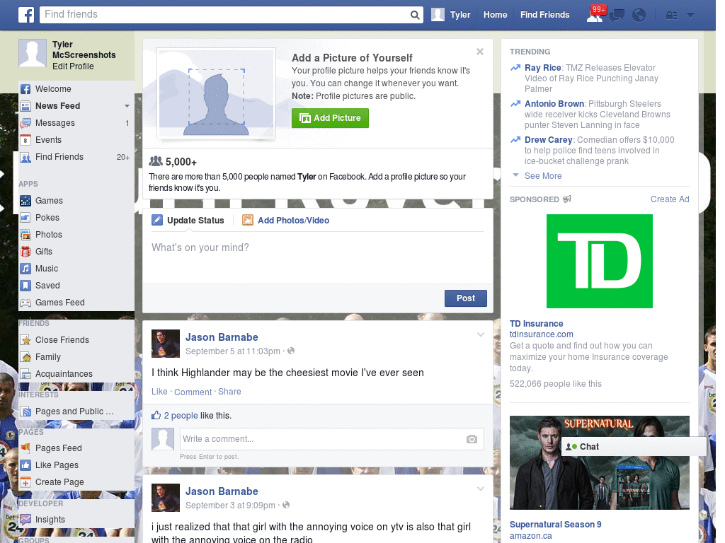 Owesome Facebook Skin (910)