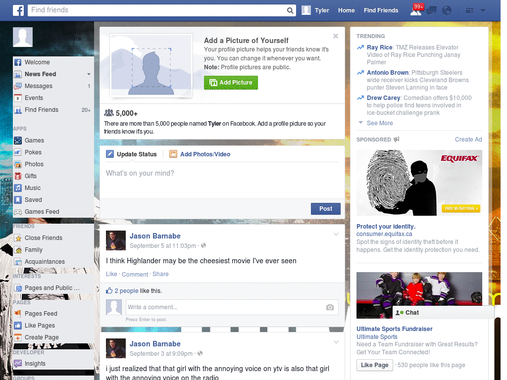 Wow Facebook Skin (925)