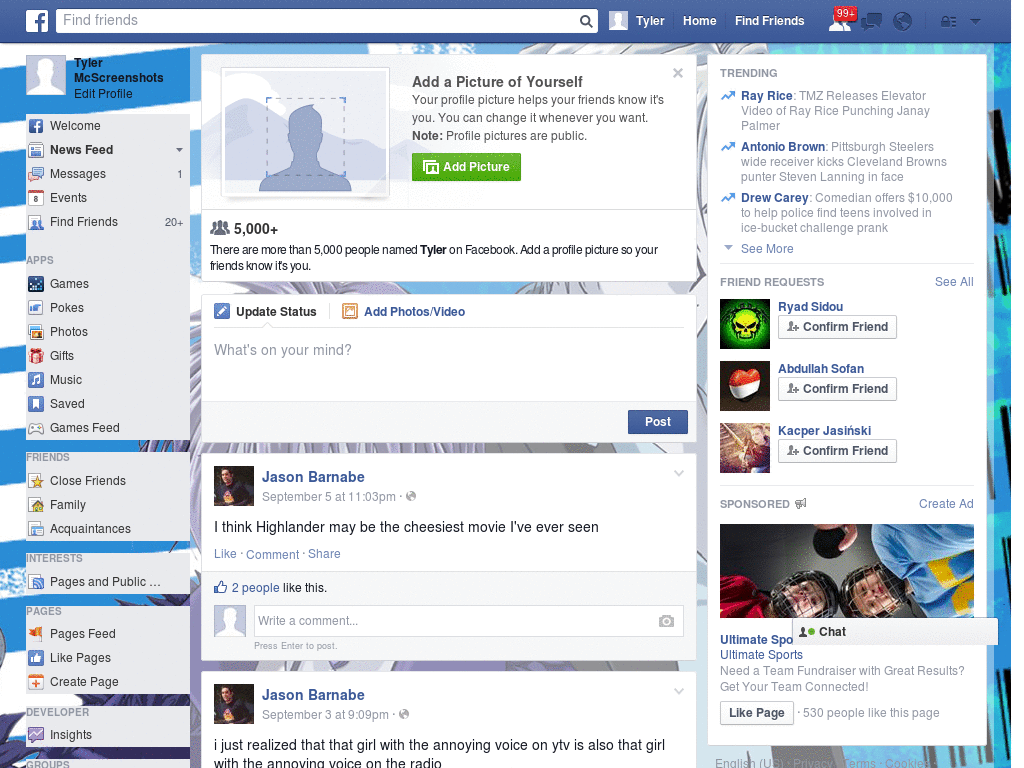 Extraordinary Facebook Skin (934)