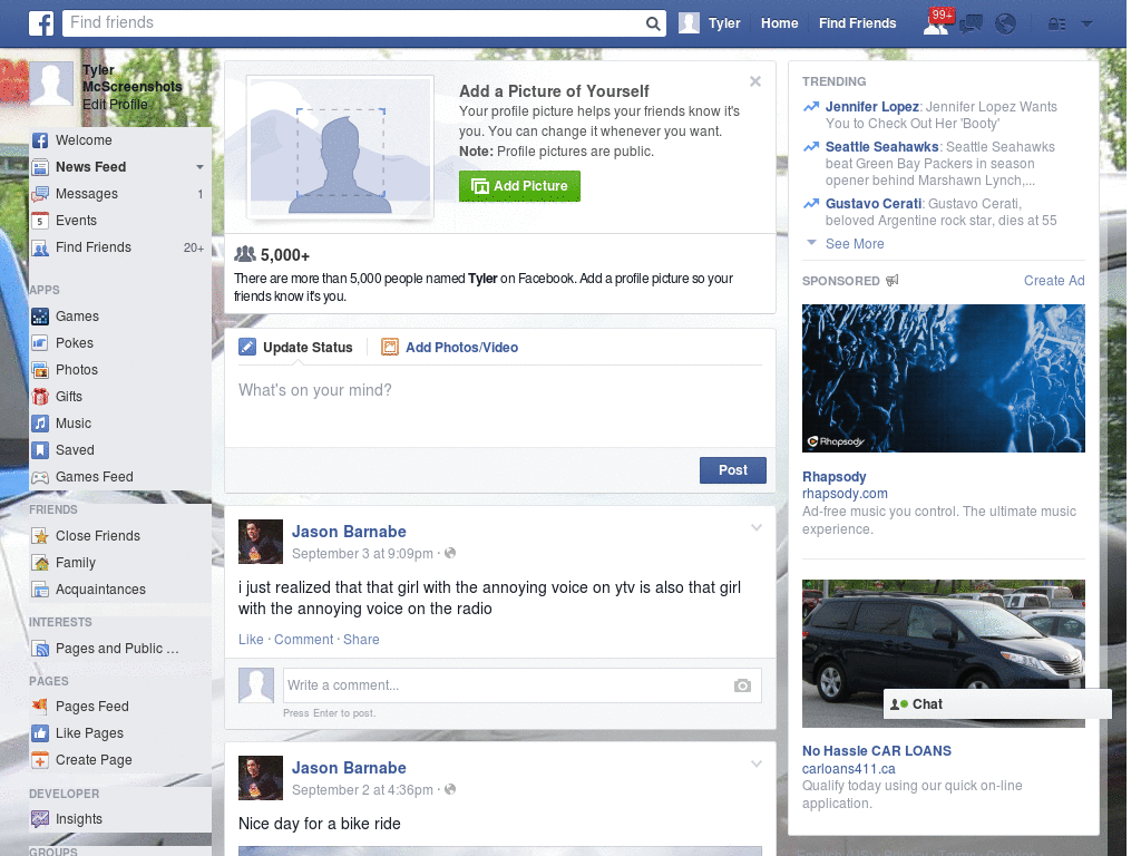 Simple Facebook Skin (950)