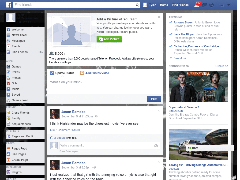 Nice Facebook Skin (952)