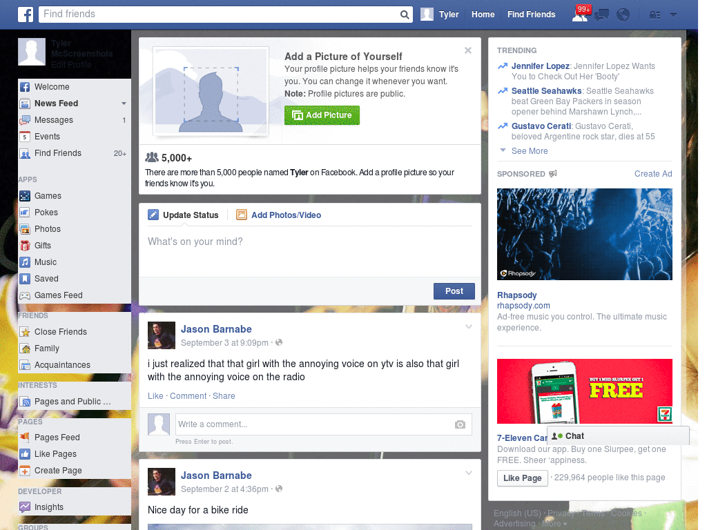 Simple Facebook Skin (953)