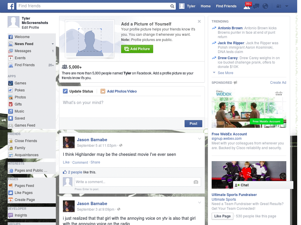 Nice Facebook Skin (960)