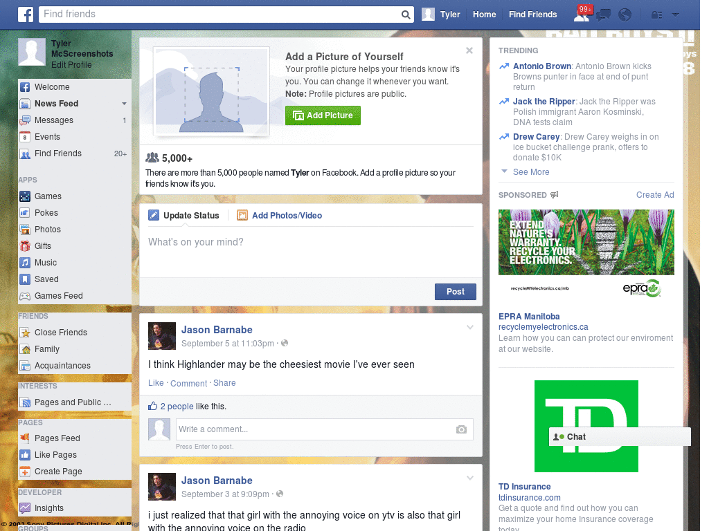 Beautiful Facebook Skin (975)