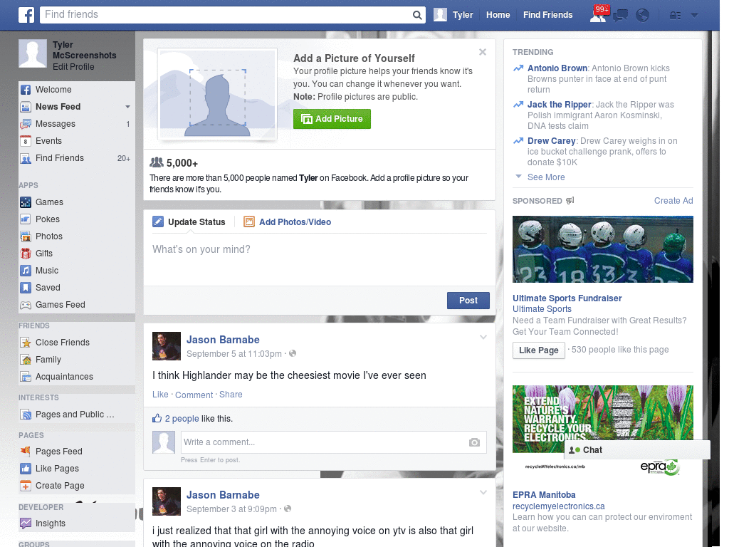 Excelent Facebook Skin (980)