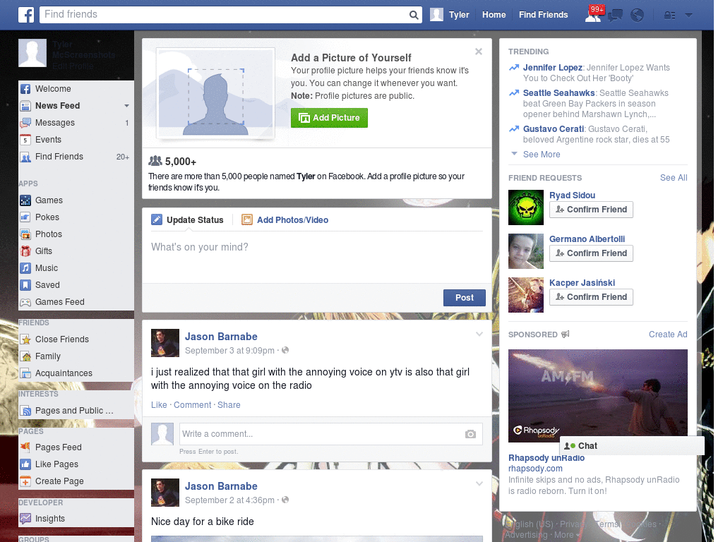 Enjoy Facebook Skin (986)