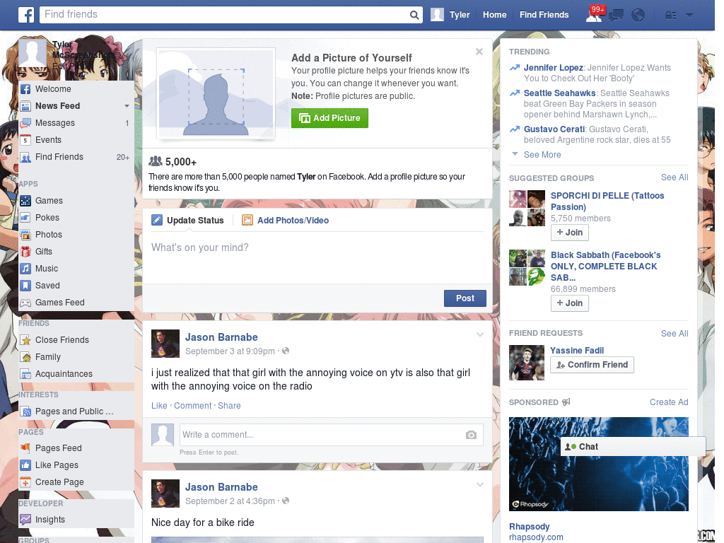 Excelent Facebook Skin (991)