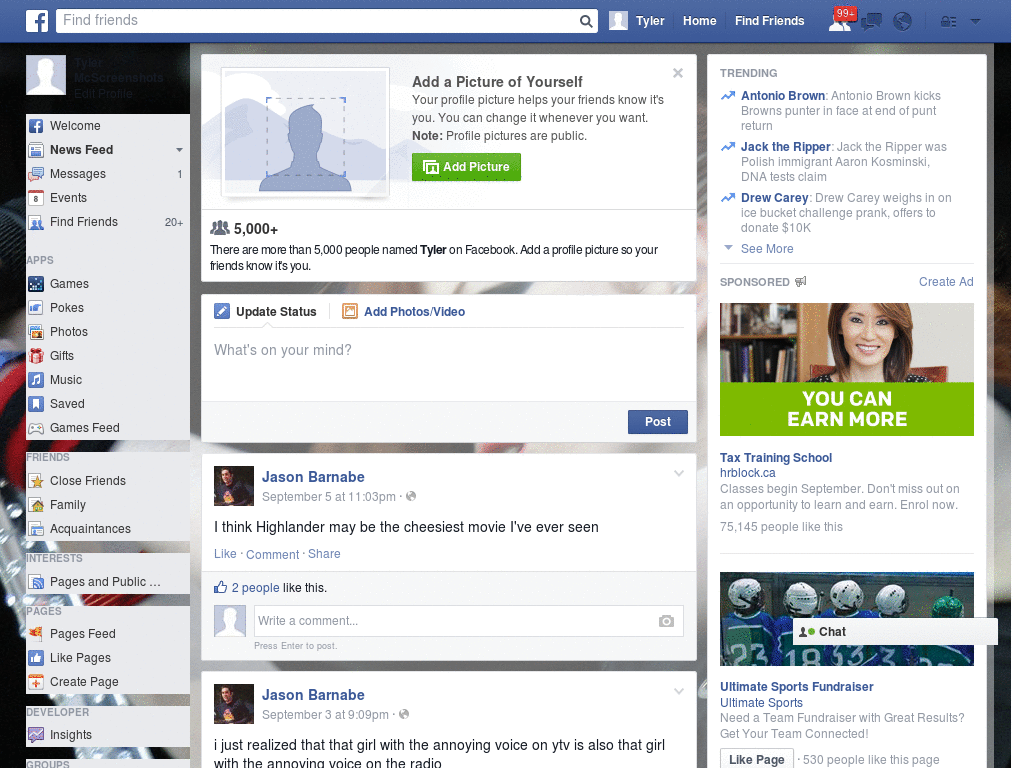 Nice Facebook Skin (1009)