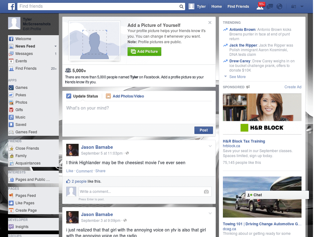 Enjoy Facebook Skin (1010)