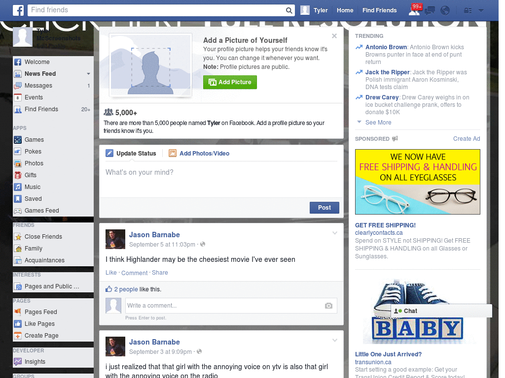 Excelent Facebook Skin (1023)