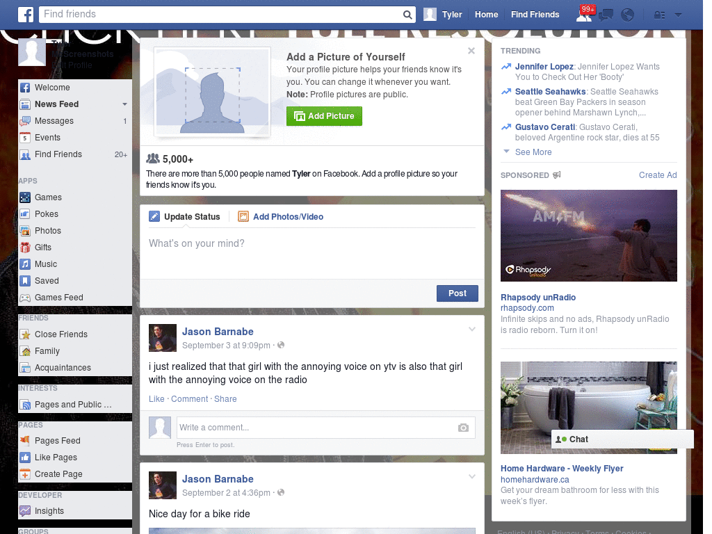 Excelent Facebook Skin (1024)