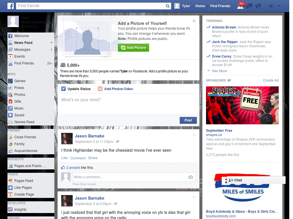 Nice Facebook Skin (1035)