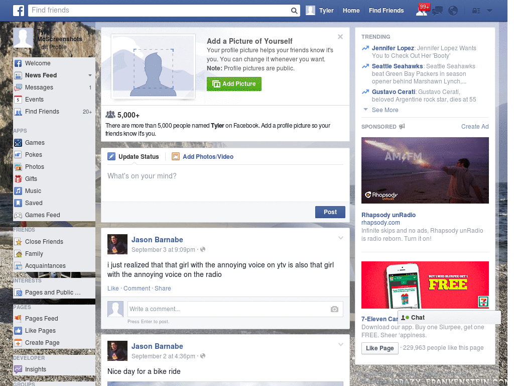 Beautiful Facebook Skin (1043)