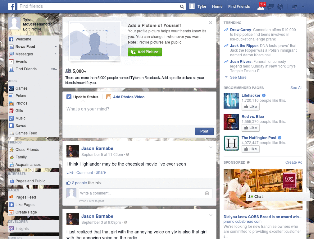 Beautiful Facebook Skin (1054)