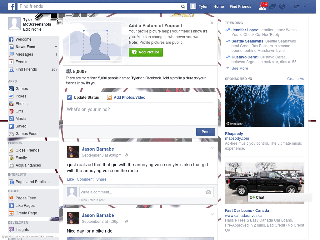 Owesome Facebook Skin (1055)