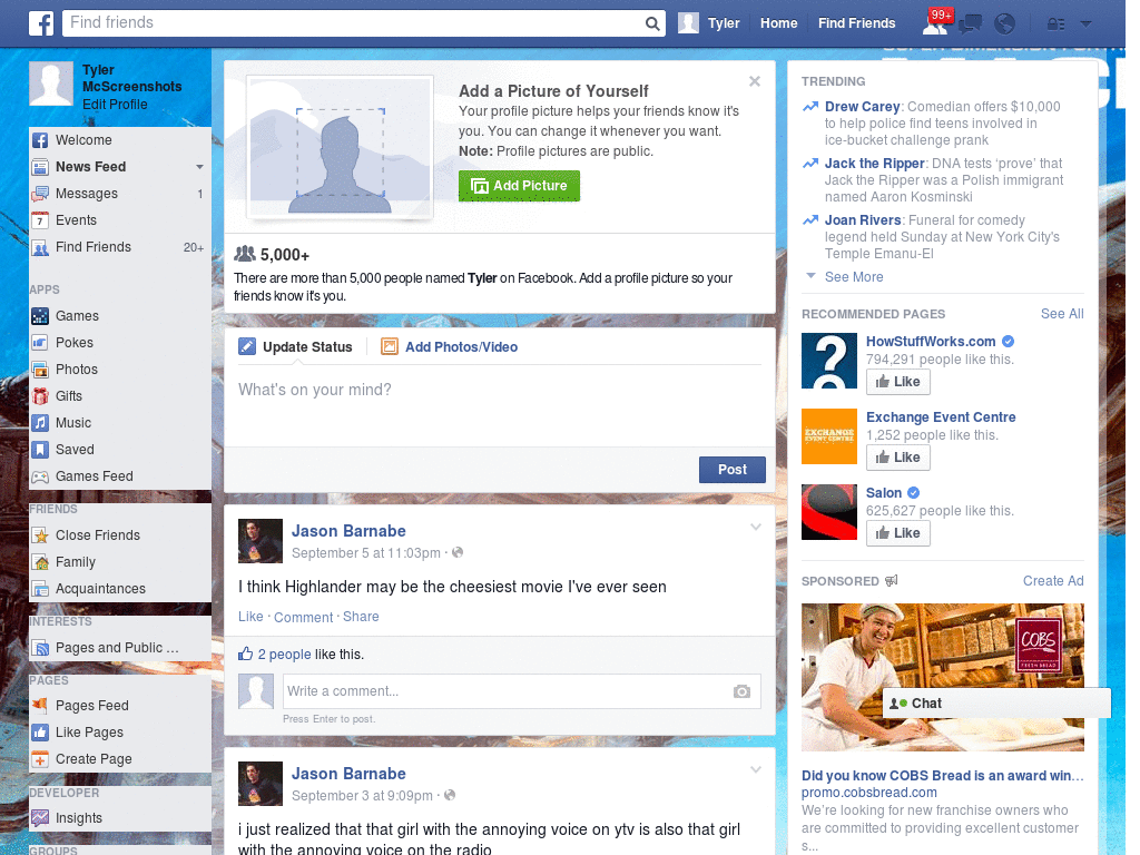Extraordinary Facebook Skin (1058)
