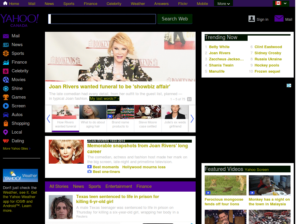 Yahoo! Wide BlackForest