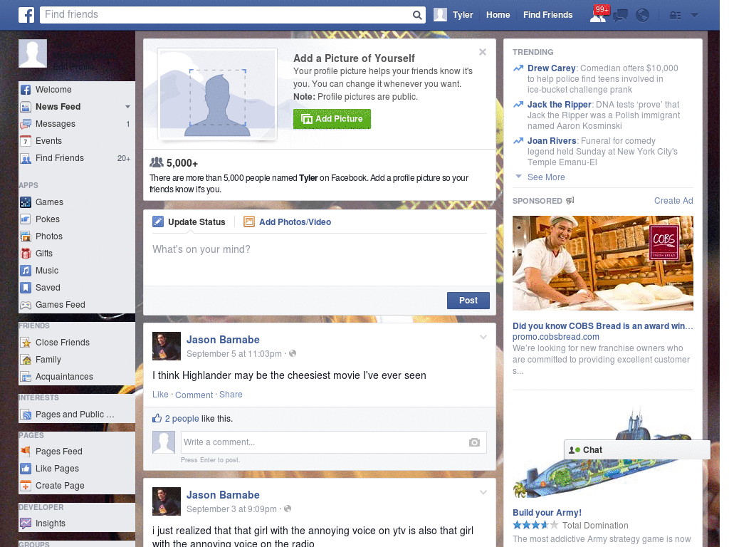 Simple Facebook Skin (1064)