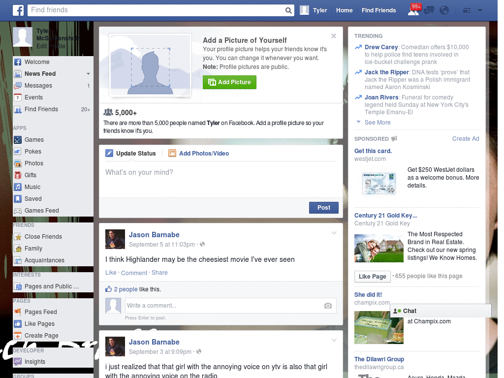 Excelent Facebook Skin (1065)