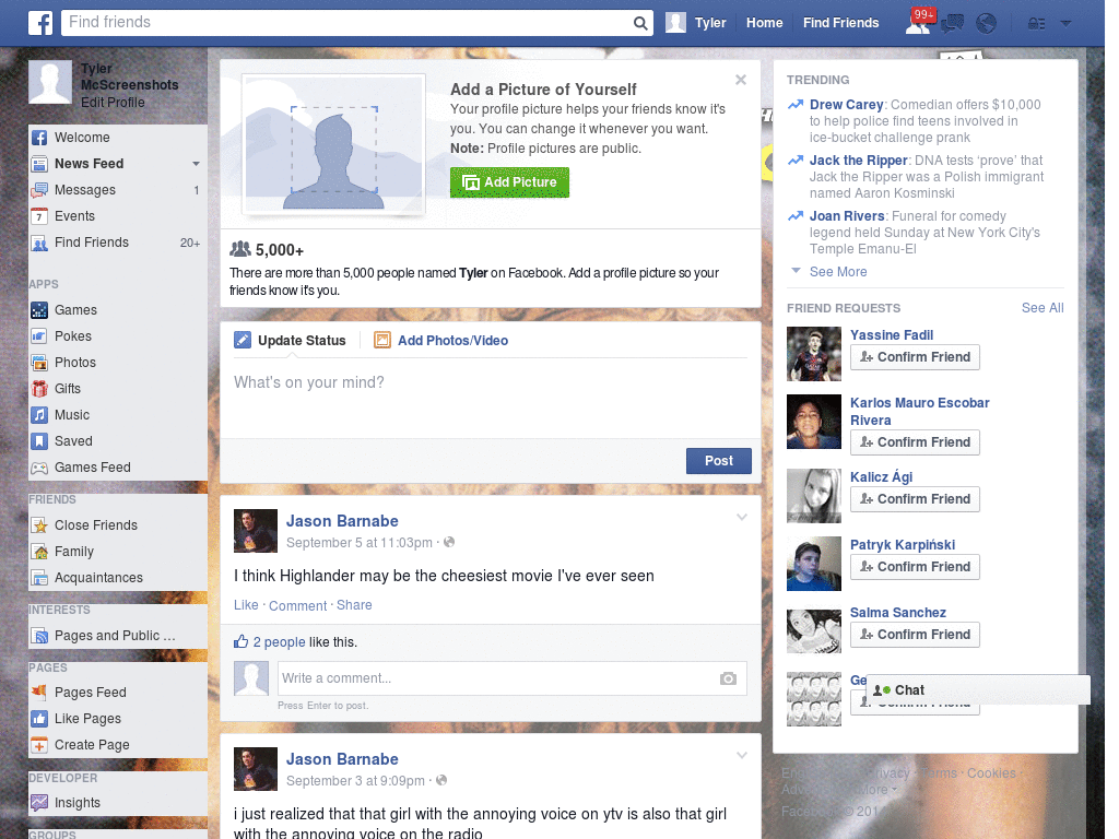 Simple Facebook Skin (1069)
