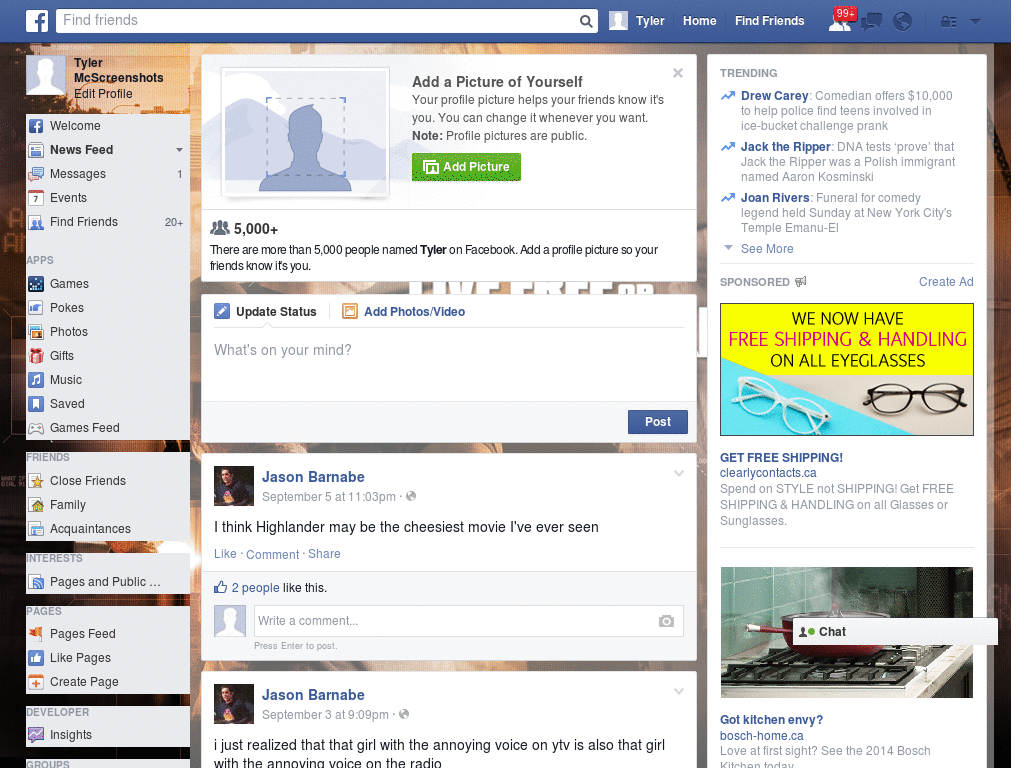 Nice Facebook Skin (1087)