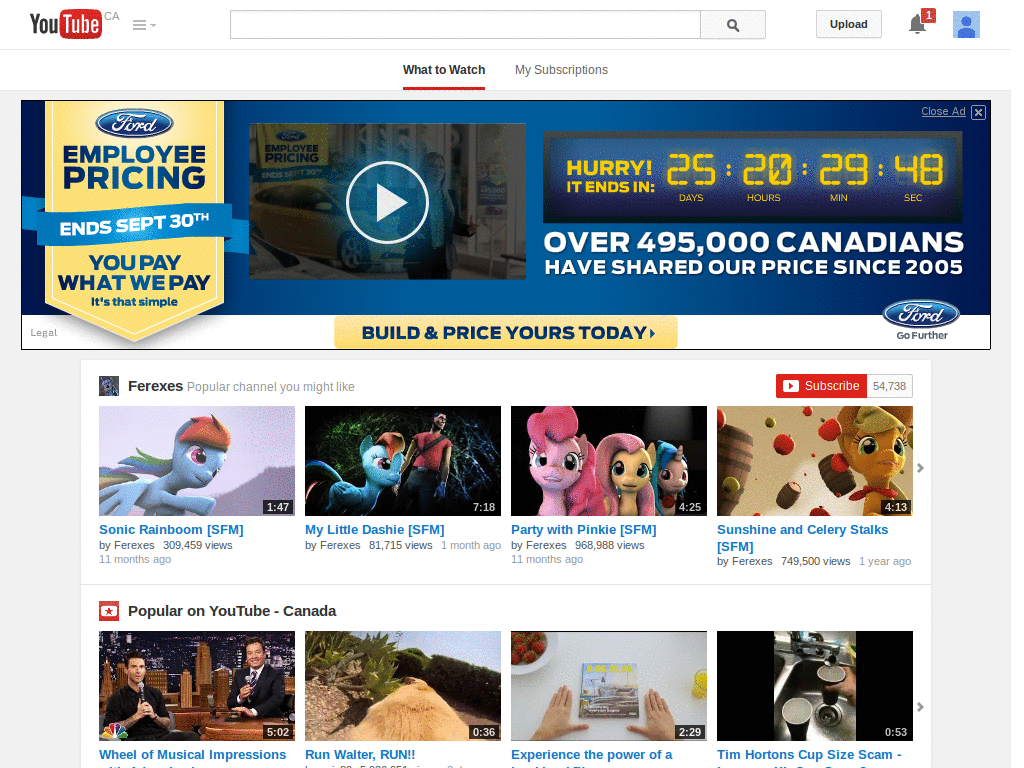 Hide YouTube Quicklist Bar