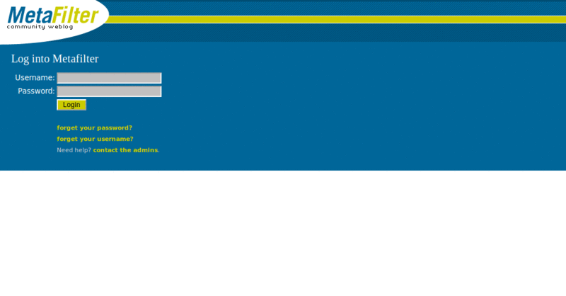 Metafilter - Scrunch Recent Activity
